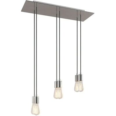 Creative Lámpara Colgante Rectangular Rose-one Xxl 6 Falls Satin Steel One Size Creative Lámpara Colgante Rectangular Rose-one Xxl 6 Falls Satin Steel One Size