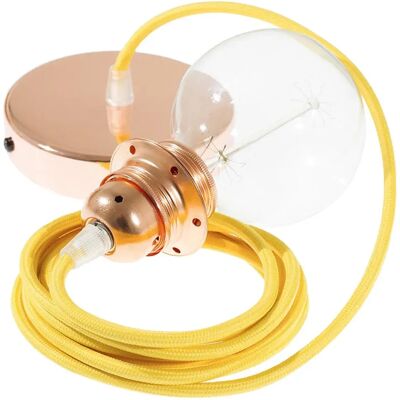 Creative Lámpara Colgante Pendel Para Pantalla Rm10 Diy 1 M Yellow / Copper One Size Creative Lámpara Colgante Pendel Para Pantalla Rm10 Diy 1 M Yellow / Copper One Size