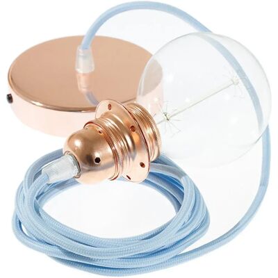 Creative Lámpara Colgante Pendel Para Pantalla Rm17 Diy 1 M Light Blue / Copper One Size Creative Lámpara Colgante Pendel Para Pantalla Rm17 Diy 1 M Light Blue / Copper One Size