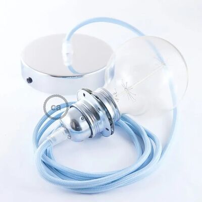 Creative Lámpara Colgante Pendel Para Pantalla Rm17 Diy 50 Cm Light Blue / Chrome Plated One Size Creative Lámpara Colgante Pendel Para Pantalla Rm17 Diy 50 Cm Light Blue / Chrome Plated One Size