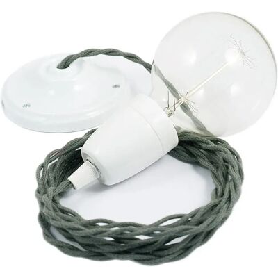 Creative Lámpara Colgante Tc63 Diy 50 Cm Greyish Green / White One Size Creative Lámpara Colgante Tc63 Diy 50 Cm Greyish Green / White One Size