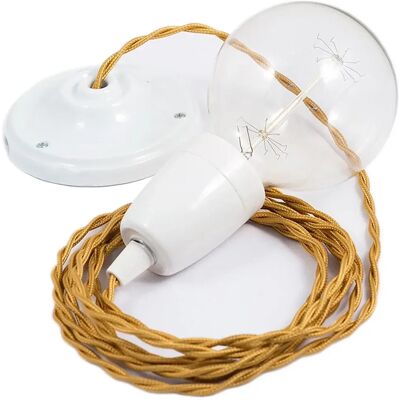 Creative Lámpara Colgante Tm05 2 M Gold / White One Size Creative Lámpara Colgante Tm05 2 M Gold / White One Size