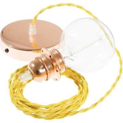 Creative Lámpara Colgante Pendel Para Pantalla Tm10 Diy 1 M Yellow / Copper One Size Creative Lámpara Colgante Pendel Para Pantalla Tm10 Diy 1 M Yellow / Copper One Size