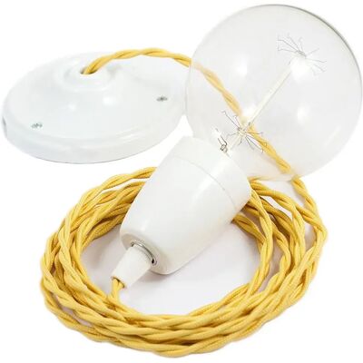 Creative Lámpara Colgante Tm10 Diy 50 Cm Yellow / White One Size Creative Lámpara Colgante Tm10 Diy 50 Cm Yellow / White One Size