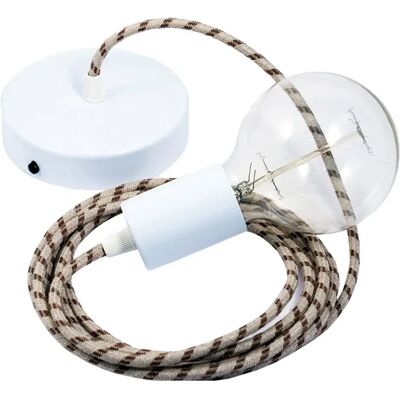 Creative Lámpara Colgante Rd53 Stripes 50 Cm Tree Bark / White One Size Creative Lámpara Colgante Rd53 Stripes 50 Cm Tree Bark / White One Size