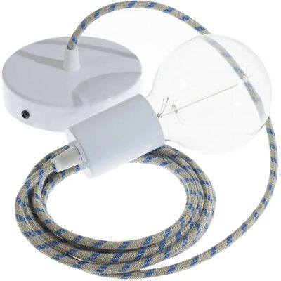 Creative Lámpara Colgante Rd55 Stripes 50 Cm Steward Blue / White One Size Creative Lámpara Colgante Rd55 Stripes 50 Cm Steward Blue / White One Size