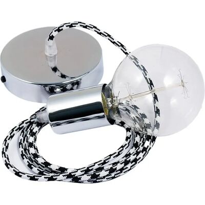 Creative Lámpara Colgante Rp04 Bicolored 50 Cm Black / Chrome Plated One Size Creative Lámpara Colgante Rp04 Bicolored 50 Cm Black / Chrome Plated One Size