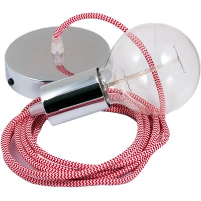 Creative Lámpara Colgante Rz09 Zigzag 2 M Red / Chrome Plated One Size Creative Lámpara Colgante Rz09 Zigzag 2 M Red / Chrome Plated One Size
