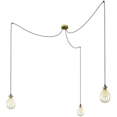 Creative Lámpara Colgante Spider Drop 3 Falls Brass One Size Creative Lámpara Colgante Spider Drop 3 Falls Brass One Size