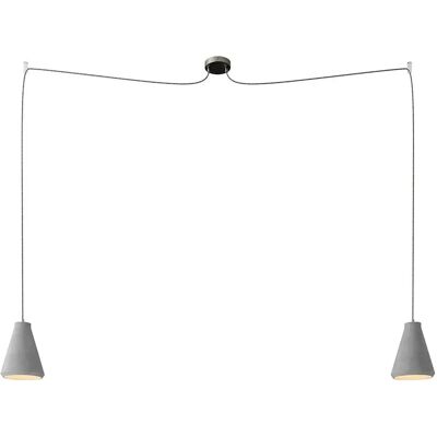 Creative Lámpara Colgante Spider Funnel 2 Falls Grey One Size Creative Lámpara Colgante Spider Funnel 2 Falls Grey One Size
