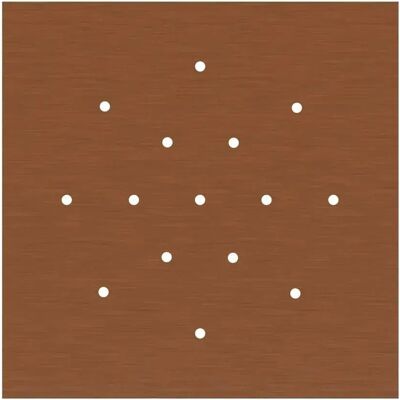 Creative Panel Dibond De Cobre Satinado Rose-one System Square Cvfq4015f108 Brown 400 mm Creative Panel Dibond De Cobre Satinado Rose-one System Square Cvfq4015f108 Brown 400 mm