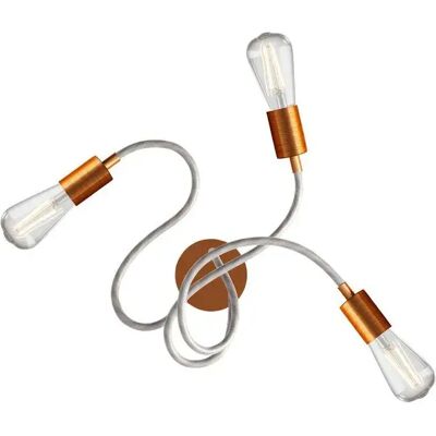 Creative Lámpara De Pared O Techo Flex 60 Articulada Con Luz Difusa Con Bombilla Led St64 Satin Copper One Size Creative Lámpara De Pared O Techo Flex 60 Articulada Con Luz Difusa Con Bombilla Led St64 Satin Copper One Size