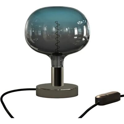 Creative Lámpara De Mesa Posaluce Cobble De Metal Con Enchufe Bipolar-regulador Pearl Black One Size Creative Lámpara De Mesa Posaluce Cobble De Metal Con Enchufe Bipolar-regulador Pearl Black One Size
