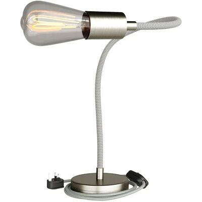 Creative Lámpara De Mesa Articulada Table Flex Con Luz Difusa Y Enchufe Inglés Satin Titanium One Size Creative Lámpara De Mesa Articulada Table Flex Con Luz Difusa Y Enchufe Inglés Satin Titanium One Size