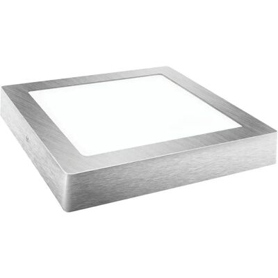Matel Superficie Cuadrada Empotrada Led Luz Fría 24w Silver One Size Matel Superficie Cuadrada Empotrada Led Luz Fría 24w Silver One Size