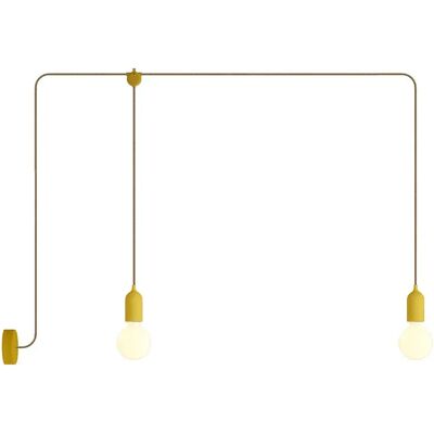 Creative Lámpara De Exterior F-snake Eiva De 2 Luces Con Rosetón Con Bombilla Mustard One Size Creative Lámpara De Exterior F-snake Eiva De 2 Luces Con Rosetón Con Bombilla Mustard One Size