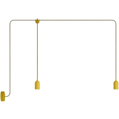 Creative Lámpara De Exterior F-snake Eiva De 2 Luces Con Roseta Sin Bombilla Mustard One Size Creative Lámpara De Exterior F-snake Eiva De 2 Luces Con Roseta Sin Bombilla Mustard One Size