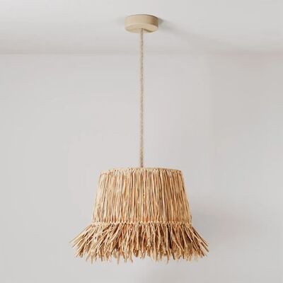 Creative Lámpara Colgante With Bulb Honolulu With Raffia Shade Transparent One Size Creative Lámpara Colgante With Bulb Honolulu With Raffia Shade Transparent One Size