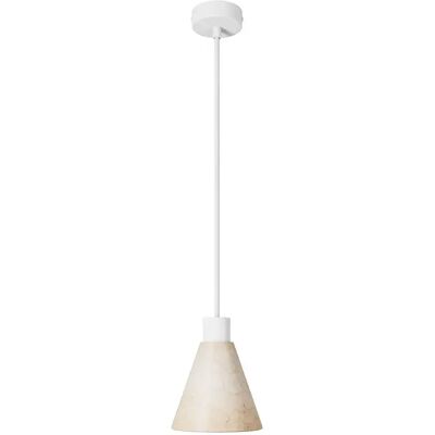 Creative Lámpara Colgante Con Pantalla Cónica De Madera Con Bulb Matte White One Size Creative Lámpara Colgante Con Pantalla Cónica De Madera Con Bulb Matte White One Size