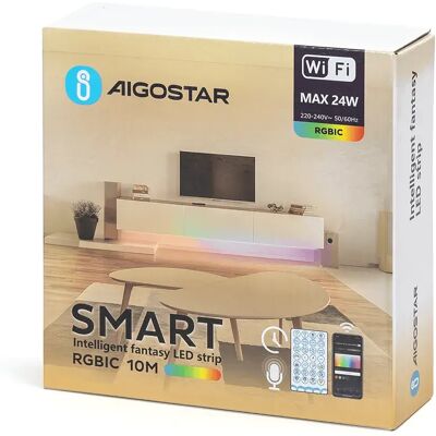 Aigostar Tira Led S10203m3b 10 M 24w RGB One Size Aigostar Tira Led S10203m3b 10 M 24w RGB One Size