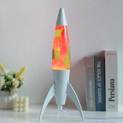 iTotal Rocket Lava Lamp - Blanco, Amarillo, Rojo - Lámpara de Lava iTotal Rocket Lava Lamp - Blanco, Amarillo, Rojo - Lámpara de Lava