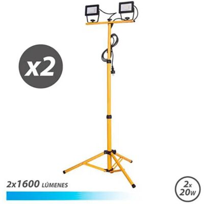 Elbat - Foco Led Tripode 2x20W - IP65 - Foco LED para exterior Elbat - Foco Led Tripode 2x20W - IP65 - Foco LED para exterior
