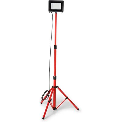 Velamp Foco De Trabajo Led Smd Ip65 50w 4000k & Tripod Black / Red One Size Velamp Foco De Trabajo Led Smd Ip65 50w 4000k & Tripod Black / Red One Size