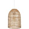 Atmosphera Rattan 24 Cm Hanging Lamp Beige