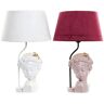 Home Decor Resin 30x30x49 Cm Table Lamp 2 Units Blanco