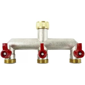 The Garden People Grifo De Metal Distributor With Three Outlets One Size The Garden People Grifo De Metal Distributor With Three Outlets One Size