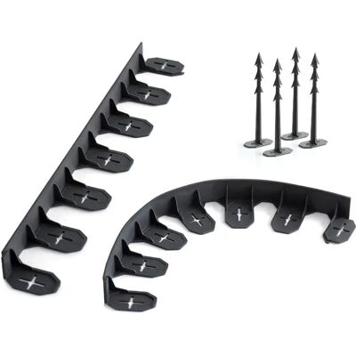 Prosperplast Delimitadores Border Collection 480x8.4x4.5 Cm Black One Size Prosperplast Delimitadores Border Collection 480x8.4x4.5 Cm Black One Size