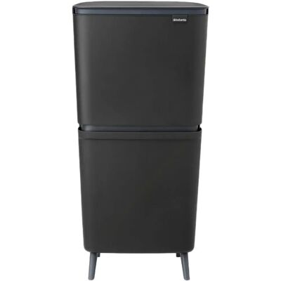 Brabantia Cubo De Basura Sortup Hi 25+10+10l Dark Grey One Size Brabantia Cubo De Basura Sortup Hi 25+10+10l Dark Grey One Size