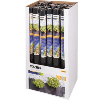 Stocker Protex Tela para acolchado - Control de malas hierbas - 2x20m - 50g/m² Stocker Protex Tela para acolchado - Control de malas hierbas - 2x20m - 50g/m²