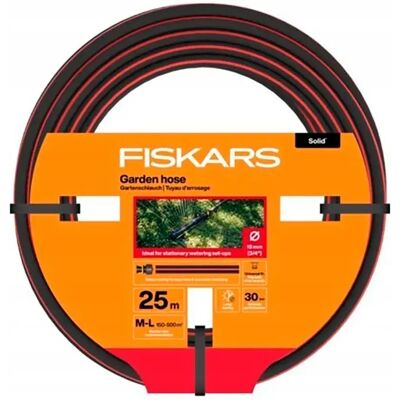 Fiskars Manguera De Jardín 19 Mm 3/4´´ 25 M Black One Size Fiskars Manguera De Jardín 19 Mm 3/4´´ 25 M Black One Size