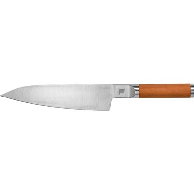 Cuchillo de Cocina Norden - Cuchillo de Chef Grande 20 Cm, Marrón y Plateado Cuchillo de Cocina Norden - Cuchillo de Chef Grande 20 Cm, Marrón y Plateado