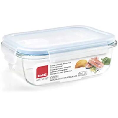 Ibili - Válvula de aire 1500ml - Transparente - Hermético - Contenedor Ibili - Válvula de aire 1500ml - Transparente - Hermético - Contenedor