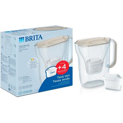 Brita Jarra Purificadora De Agua Style Essential + 4 Maxtra Pro Pure Performance Filter Sand One Size Brita Jarra Purificadora De Agua Style Essential + 4 Maxtra Pro Pure Performance Filter Sand One Size