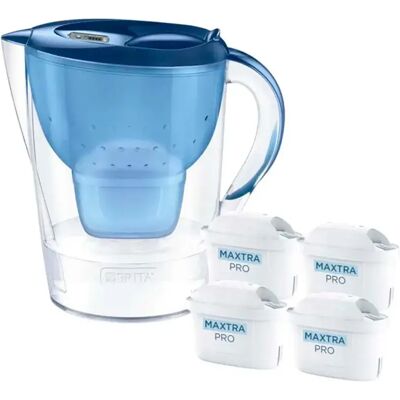 Brita Jarra Purificadora De Agua Marella + 4 Maxtra Pro Pure Performance White / Blue One Size Brita Jarra Purificadora De Agua Marella + 4 Maxtra Pro Pure Performance White / Blue One Size