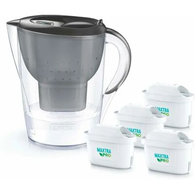 Brita Jarra Purificadora De Agua Marella + 4 Maxtra Pro Pure Performance White / Grey One Size Brita Jarra Purificadora De Agua Marella + 4 Maxtra Pro Pure Performance White / Grey One Size