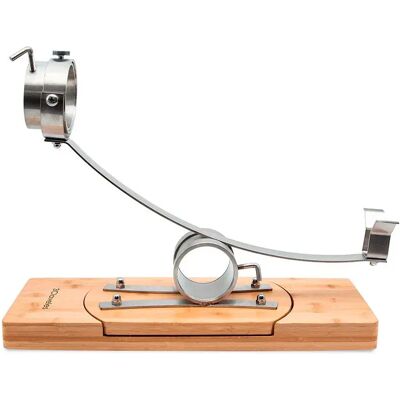 3 Claveles Soporte Inclinable Para Jamón 360° Brown / Silver 50 x 19.5 cm 3 Claveles Soporte Inclinable Para Jamón 360° Brown / Silver 50 x 19.5 cm
