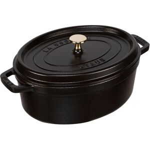 Staub Cocotte Oval 29 Cm Black One Size Staub Cocotte Oval 29 Cm Black One Size
