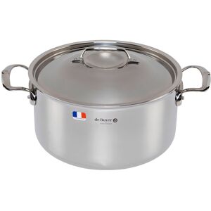 De Buyer Cacerola Affinity Saucepot With Lid 28 Cm Stainless Steel One Size De Buyer Cacerola Affinity Saucepot With Lid 28 Cm Stainless Steel One Size