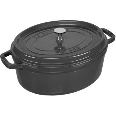 Staub Olla Round Cocotte 31 Cm Graphite Grey One Size Staub Olla Round Cocotte 31 Cm Graphite Grey One Size