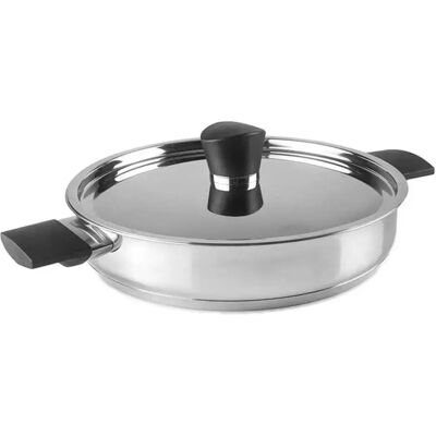 IBILI Svea 28cm Sartén con Tapa en Acero Inoxidable - Manijas de Bakelite IBILI Svea 28cm Sartén con Tapa en Acero Inoxidable - Manijas de Bakelite