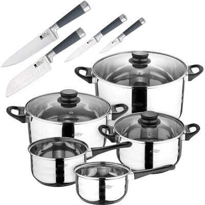 San Ignacio Juego De Ollas Toledo 4 Unidades Silver One Size San Ignacio Juego De Ollas Toledo 4 Unidades Silver One Size