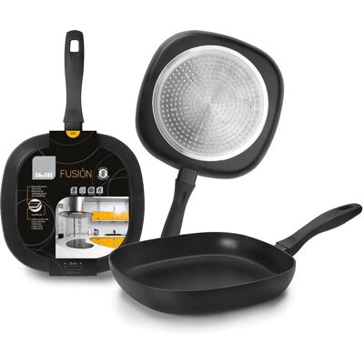 Ibili Sartén De Grill Fusion 26x26 Cm Black One Size Ibili Sartén De Grill Fusion 26x26 Cm Black One Size