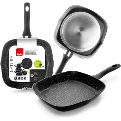 Ibili Parrilla Con Crestas De Naturaleza 28x28 Cm Black One Size Ibili Parrilla Con Crestas De Naturaleza 28x28 Cm Black One Size