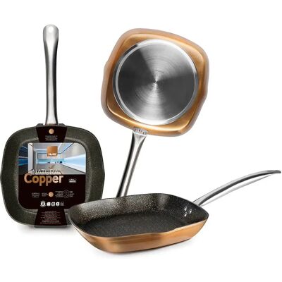 Ibili Sartén De Grill Natura Copper 28x28 Cm Copper One Size Ibili Sartén De Grill Natura Copper 28x28 Cm Copper One Size