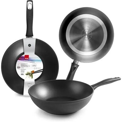 Ibili Wok New Induplus 28 Cm Black One Size Ibili Wok New Induplus 28 Cm Black One Size
