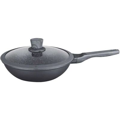 Supreme Wok - 28cm - Piedra Premium - Inducción - Plateado Supreme Wok - 28cm - Piedra Premium - Inducción - Plateado